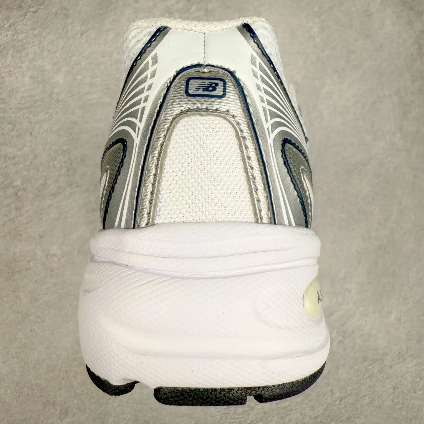 Retro Dad Sneakers Mesh Running Shoes Silver - Gallery Image 8 - Detailed View