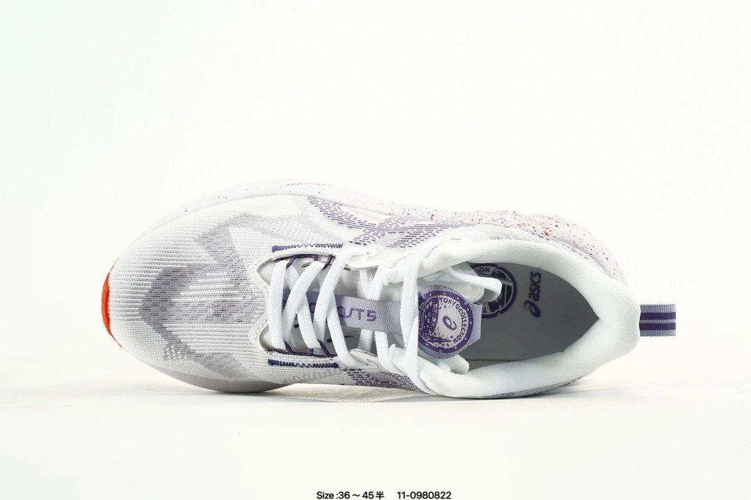 Asics GT-1000 13 GTX White Orange Running Shoes - Gallery Image 4 - Detailed View