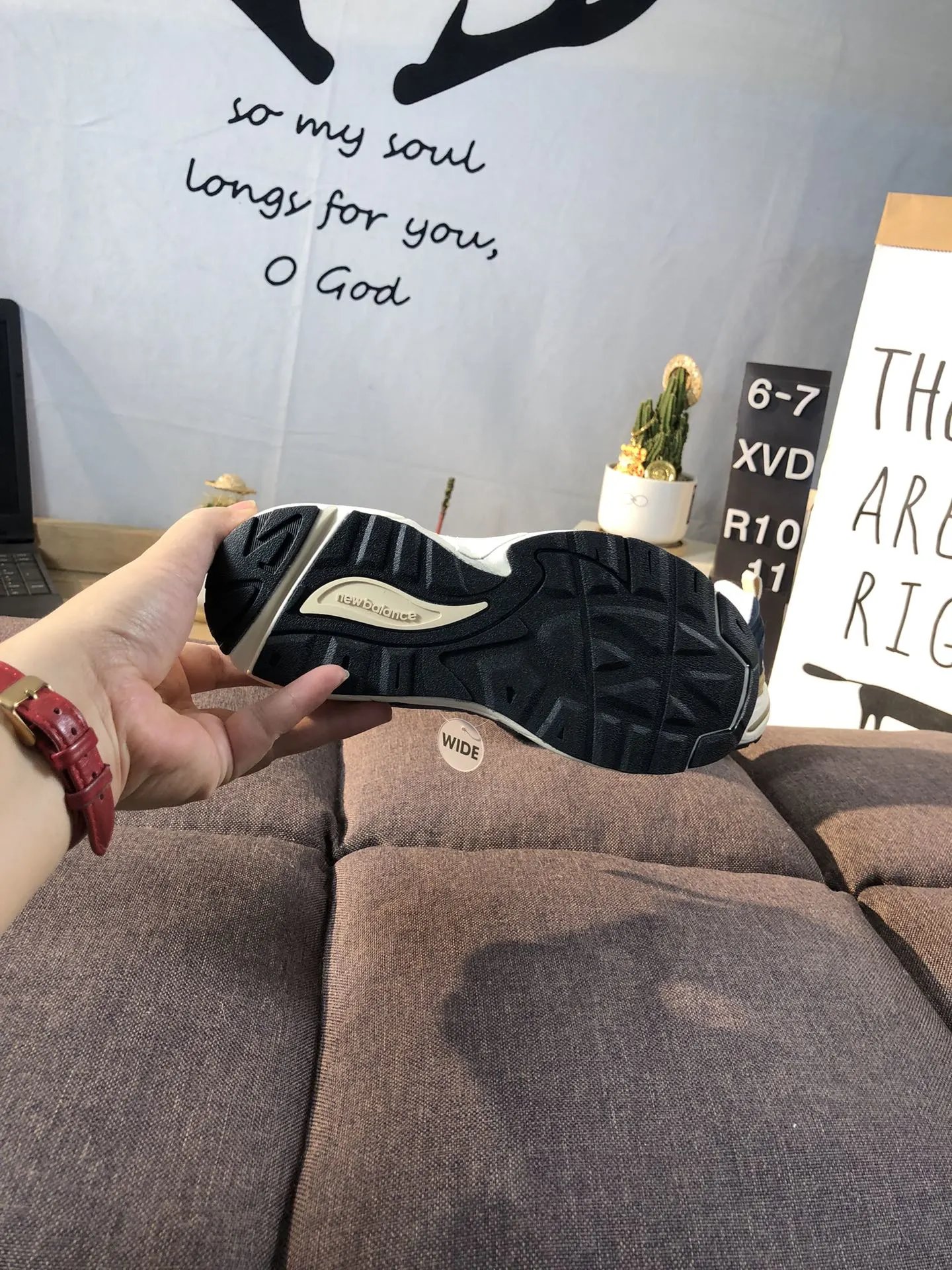 Kids Suede Mesh Athletic Sneakers Navy Blazer - Gallery Image 9 - Detailed View