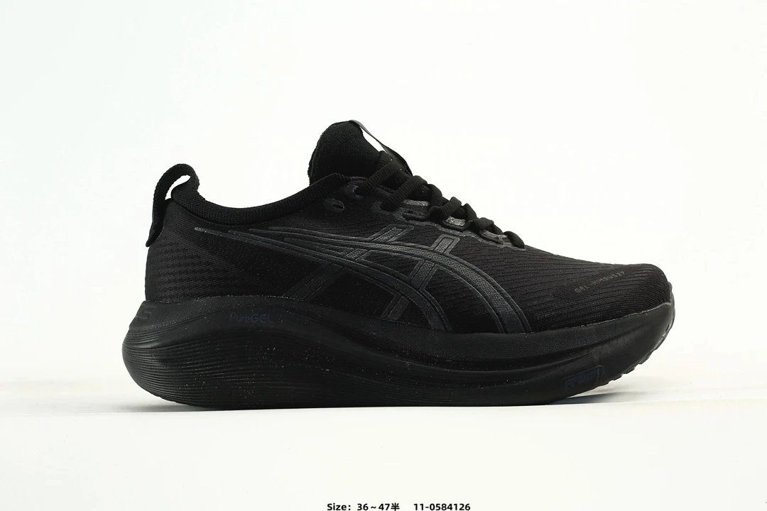 Asics Gel-Nimbus 27 Running Shoes Black - Gallery Image 1 - Detailed View