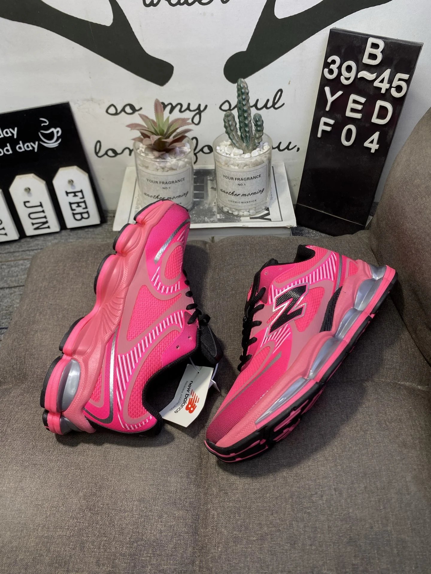 Retro Chunky Sneakers Platform Running Shoes Fuchsia - Gallery Image 3 - Detailed View