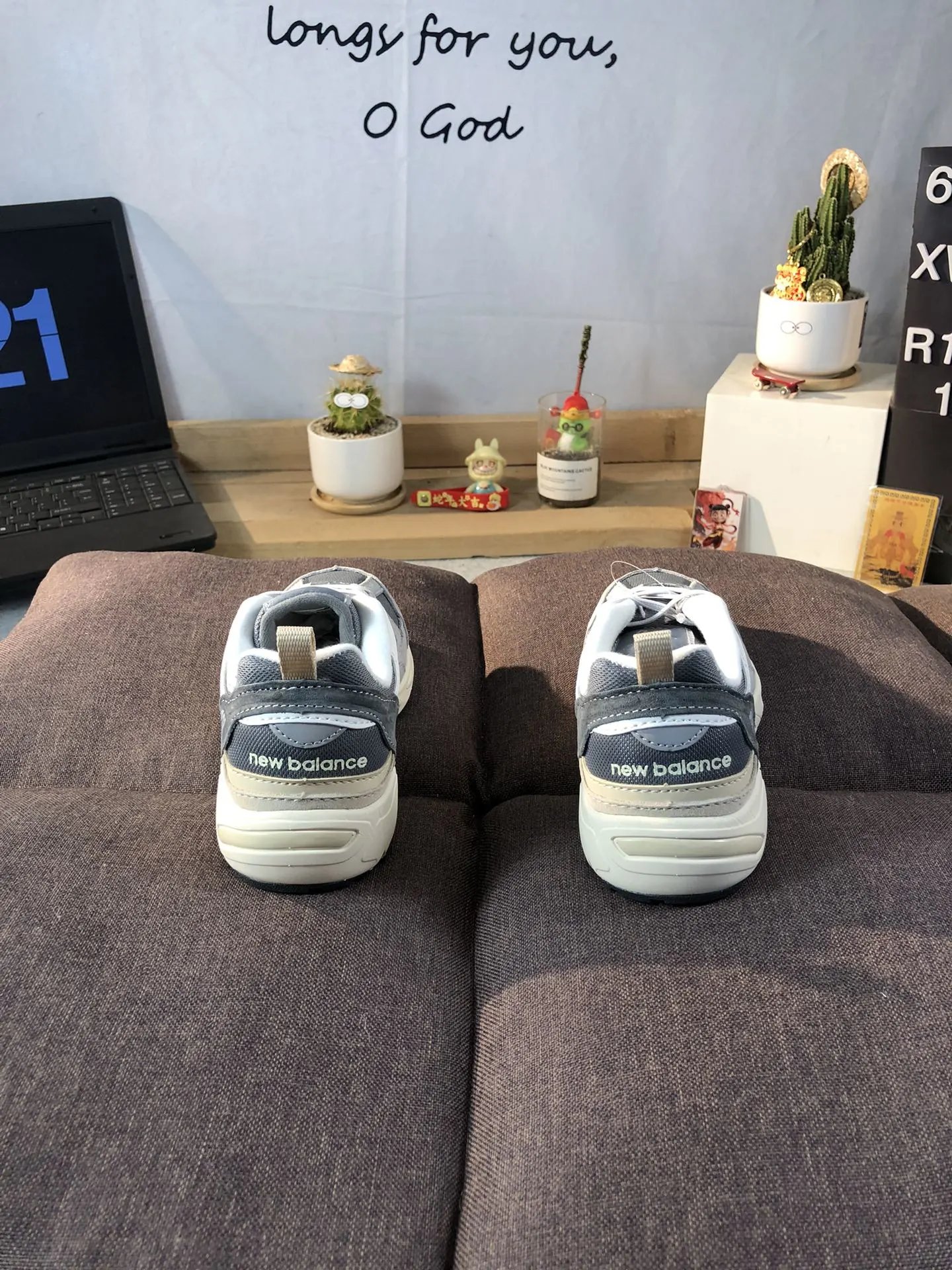 Kids 878 Series Mesh Sneakers, Athletic Shoes - Vapor Gray - Gallery Image 4 - Detailed View