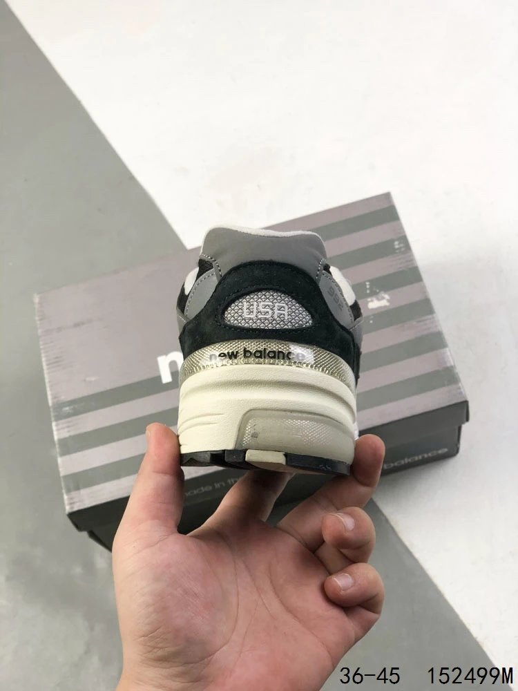 NB 992 Series Suede Running Shoes Athletic Black Onyx - Gallery Image 9 - Detailed View