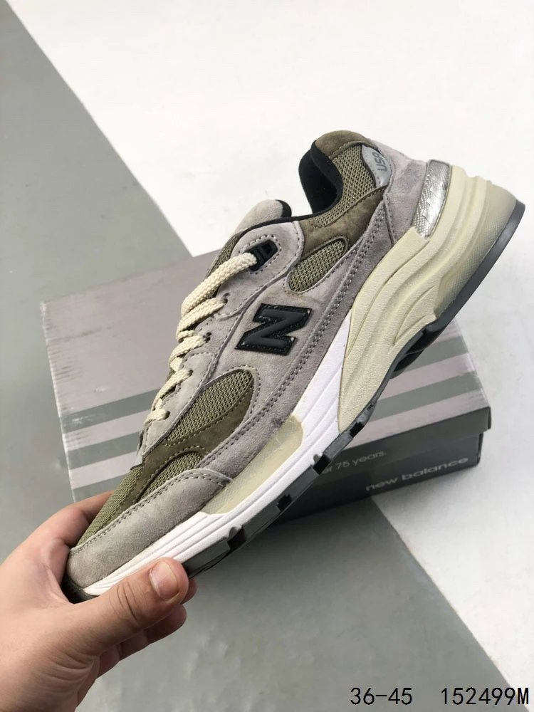 NB 992 Series Suede Running Shoes Athletic Olive - Gallery Image 6 - Detailed View