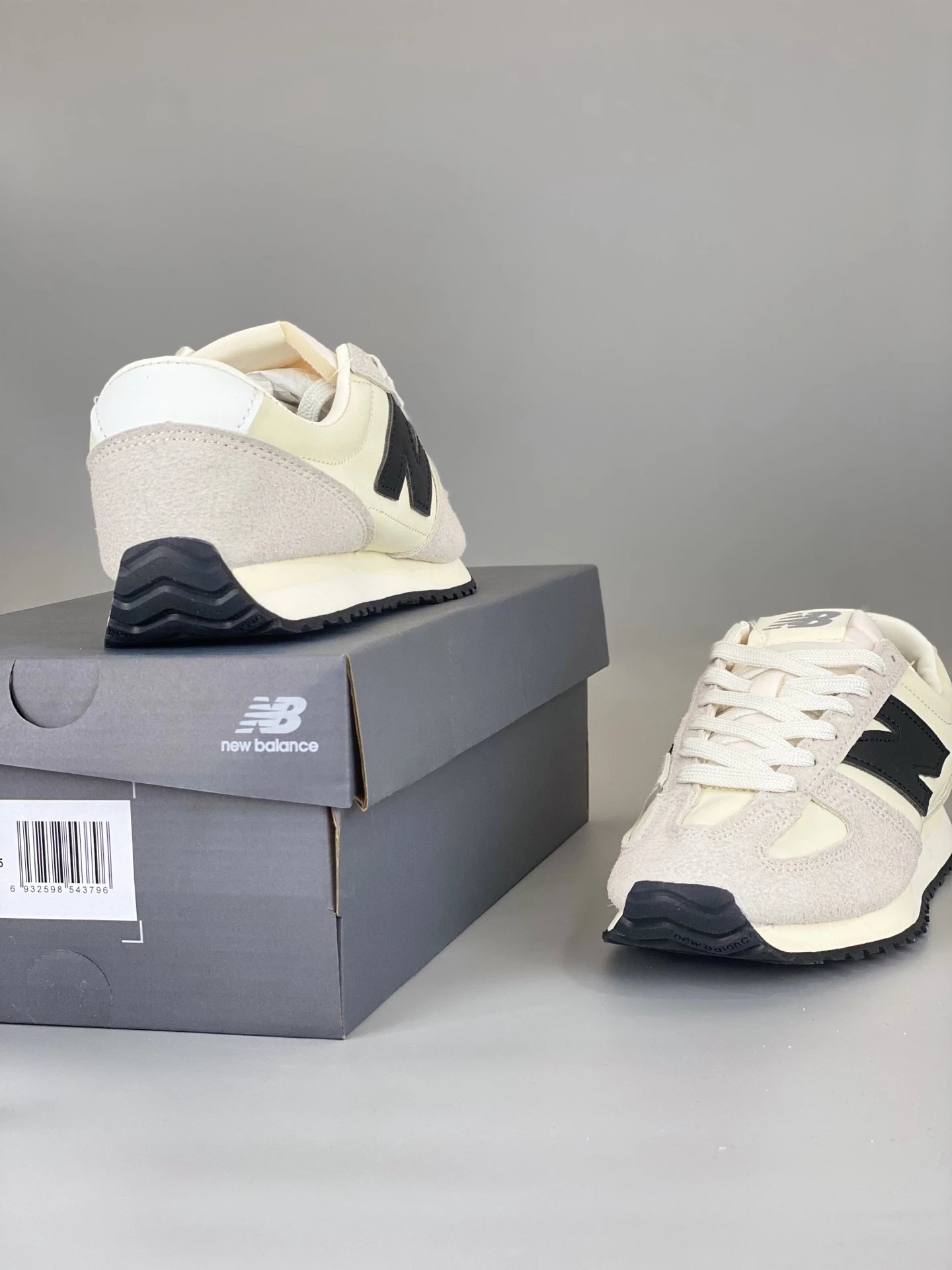 Suede Casual Lifestyle Sneakers Oyster White - Gallery Image 5 - Detailed View