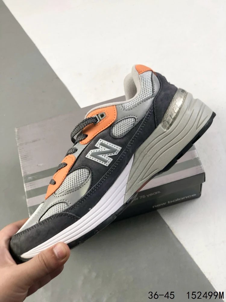 NB 992 Series Retro Running Shoes Suede Umber - Gallery Image 4 - Detailed View