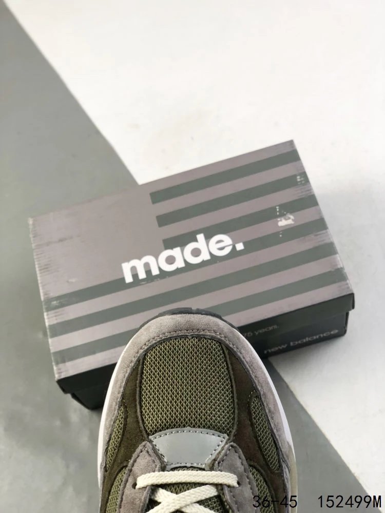 NB 992 Series Suede Running Shoes Athletic Olive - Gallery Image 8 - Detailed View