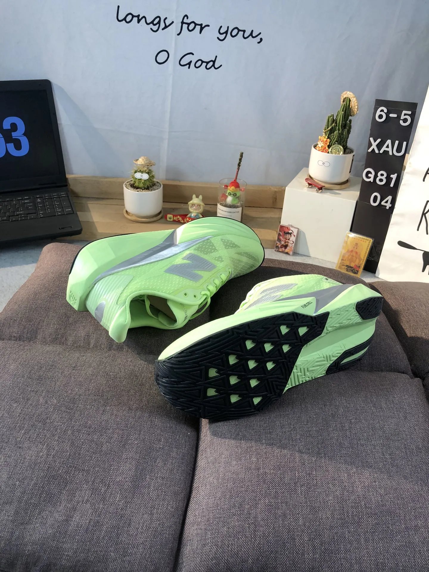 Running Shoes FuelCell Knit Upper Athletic Chartreuse - Gallery Image 6 - Detailed View