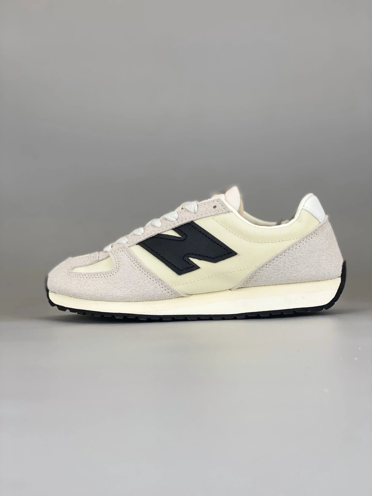 Suede Casual Lifestyle Sneakers Oyster White - Gallery Image 1 - Detailed View