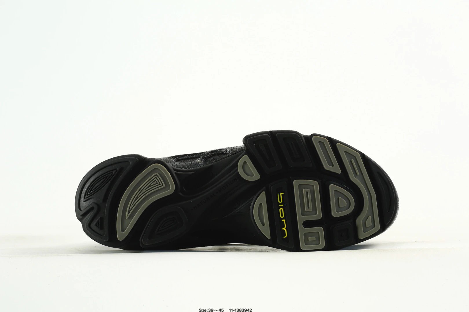 ECCO Leather Casual Sneakers Black - Gallery Image 7 - Detailed View