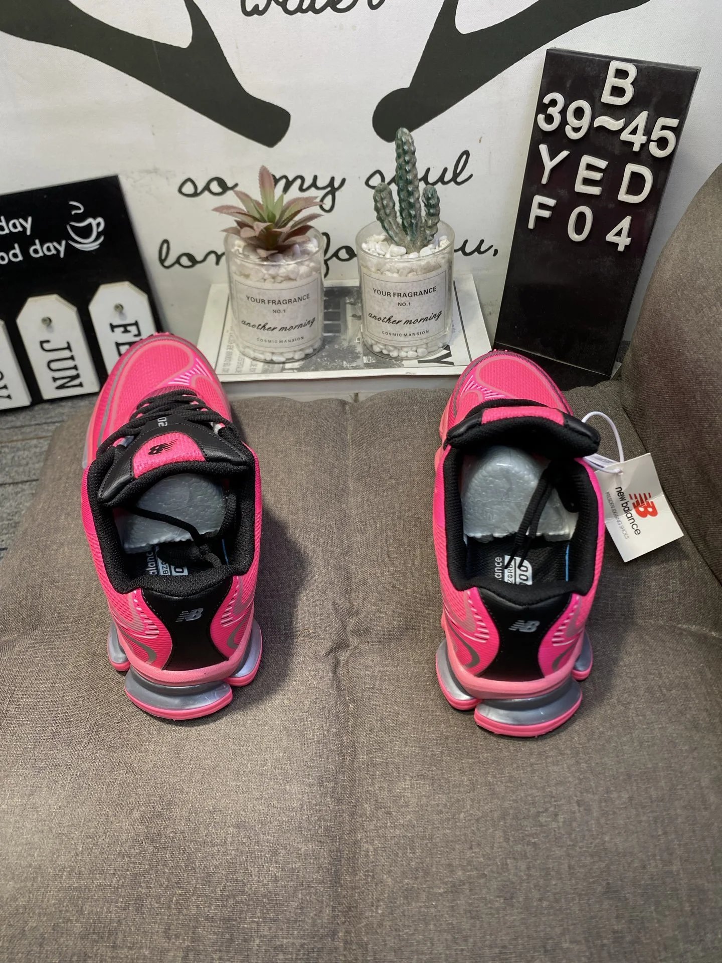 Retro Chunky Sneakers Platform Running Shoes Fuchsia - Gallery Image 6 - Detailed View