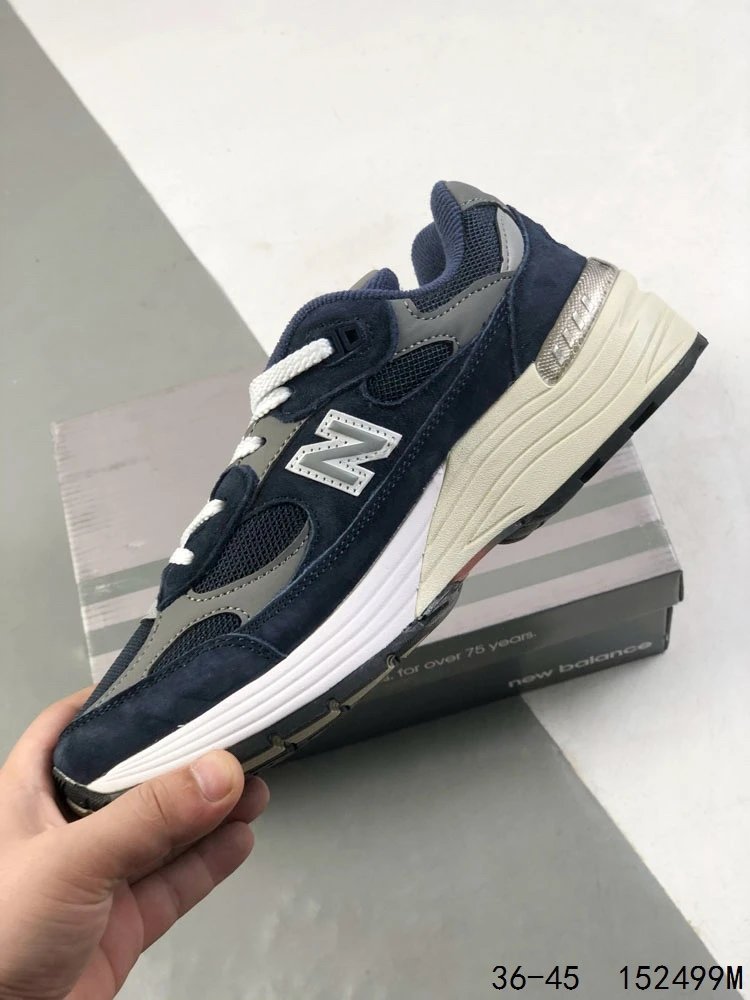 Retro Running Shoes Classic Sneakers Navy Eclipse - Gallery Image 4 - Detailed View