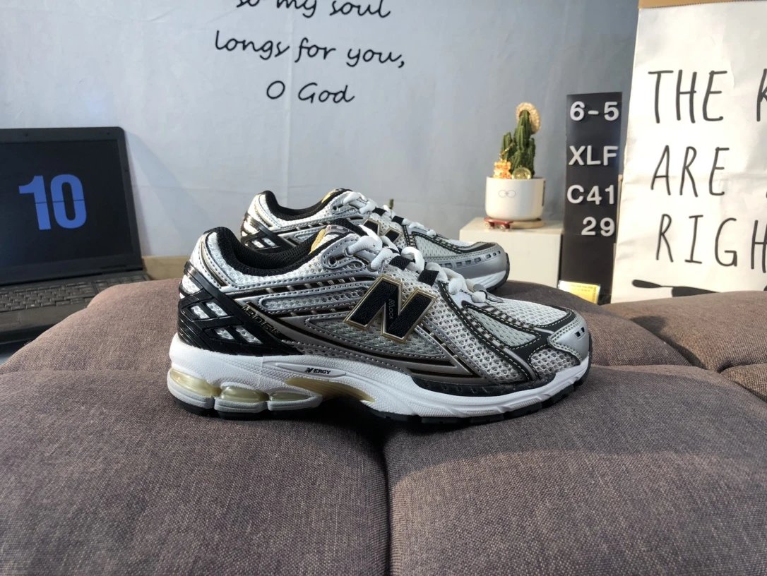 New Balance 1906R Retro Running Shoes, Silver - Gallery Image 1 - Detailed View