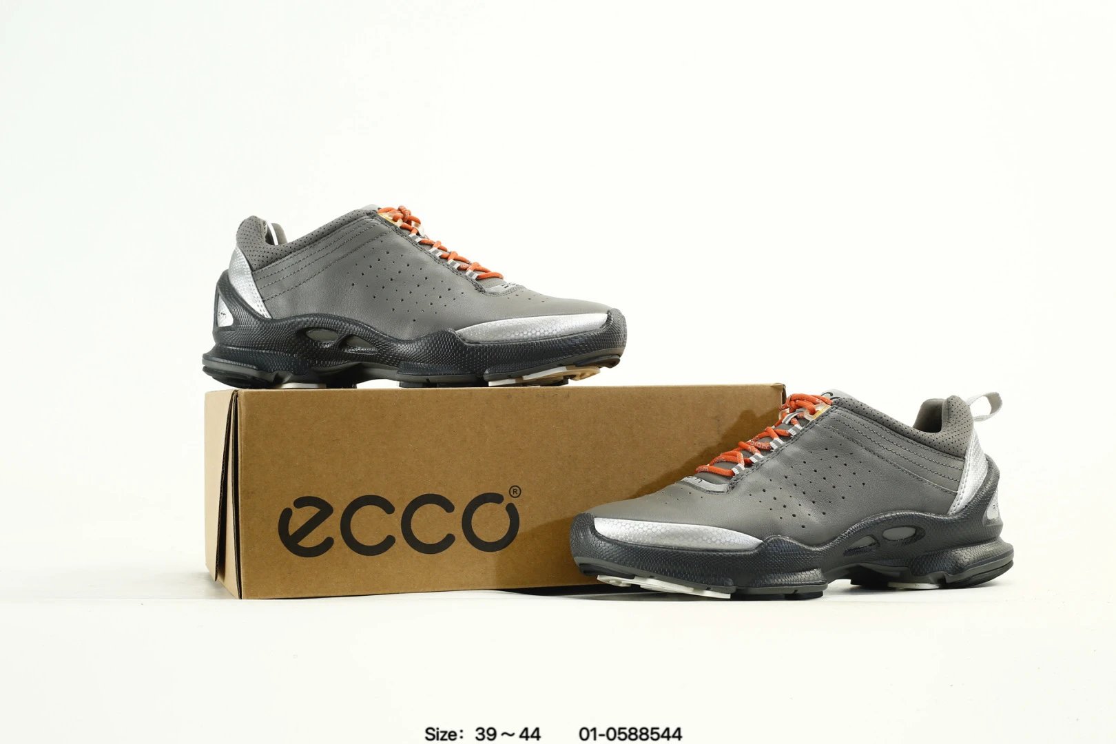 ECCO Leather Sneakers Multi-Color - Gallery Image 2 - Detailed View