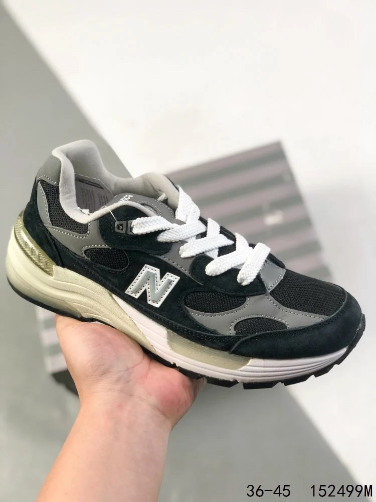 NB 992 Series Suede Running Shoes Athletic Black Onyx - Gallery Image 1 - Detailed View