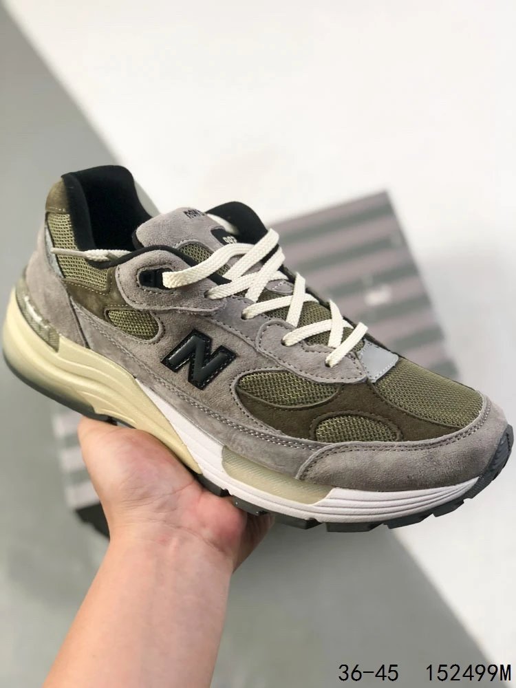 NB 992 Series Suede Running Shoes Athletic Olive - Gallery Image 1 - Detailed View