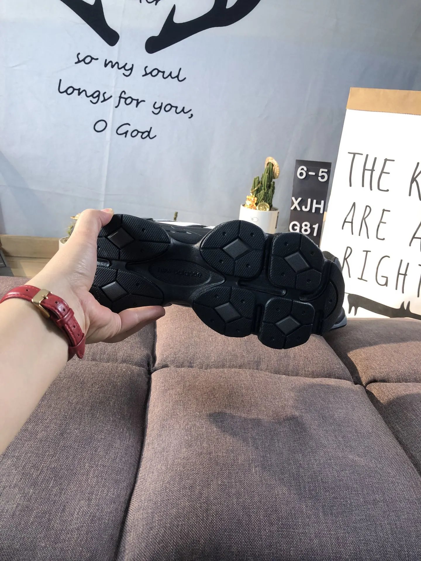 Retro 9060 Chunky Sneakers Unisex Asphalt - Gallery Image 9 - Detailed View