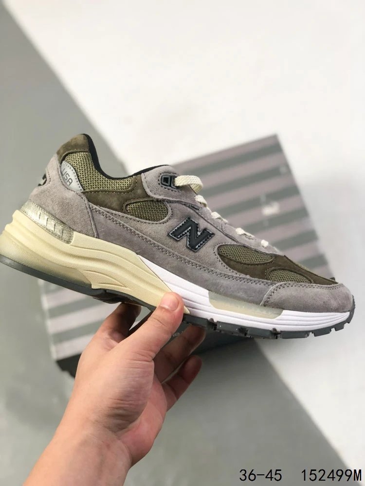 NB 992 Series Suede Running Shoes Athletic Olive - Gallery Image 3 - Detailed View