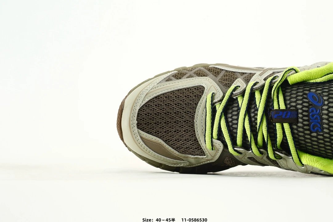 Asics Gel-Kayano 20 Running Shoes Khaki Neon - Gallery Image 5 - Detailed View
