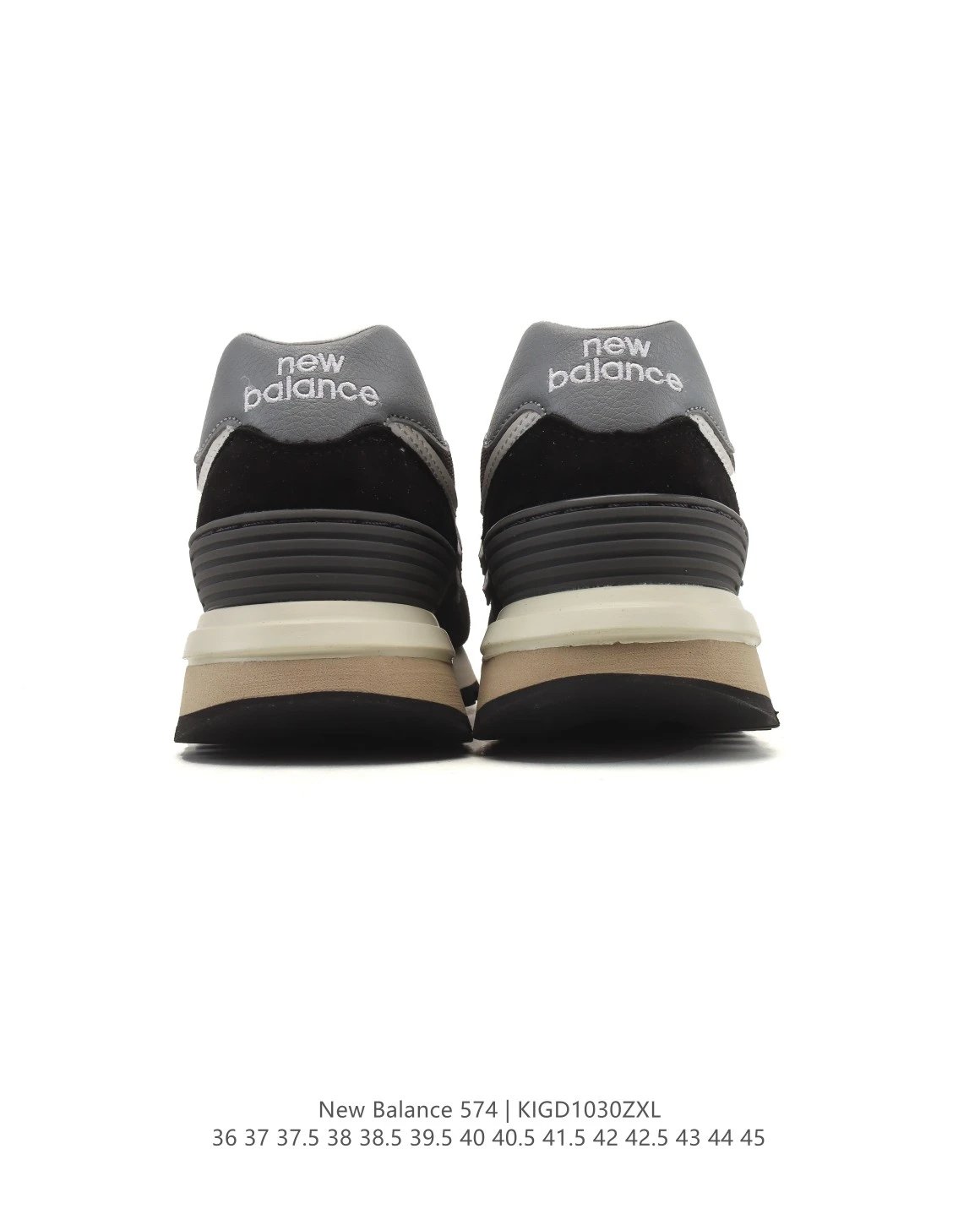 Retro Suede Blend Sneakers Classic Running Shoes Onyx - Gallery Image 5 - Detailed View