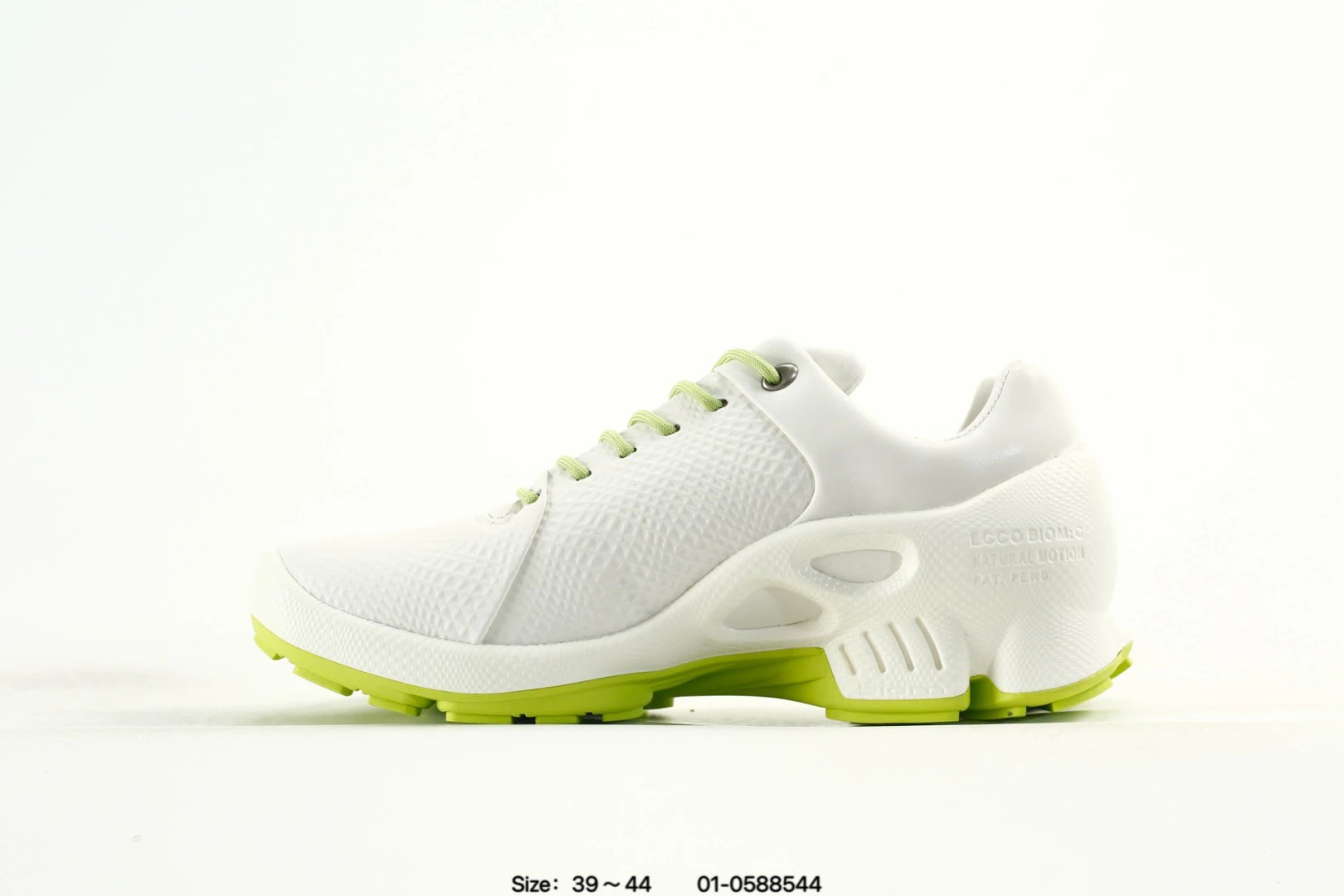 ECCO White Green Casual Sneakers - Gallery Image 8 - Detailed View