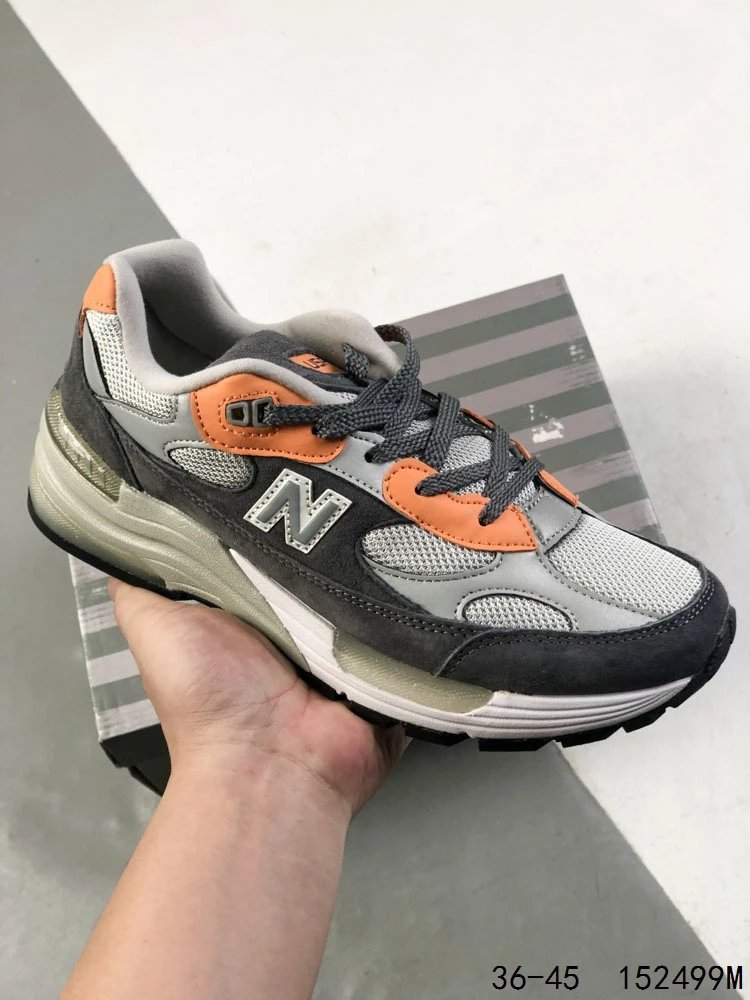 NB 992 Series Retro Running Shoes Suede Umber - Gallery Image 1 - Detailed View