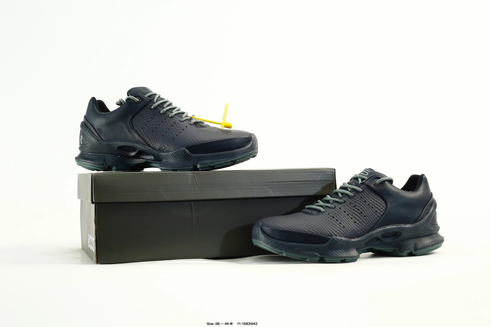 ECCO Biom Breathable Shoes Black - Gallery Image 9 - Detailed View