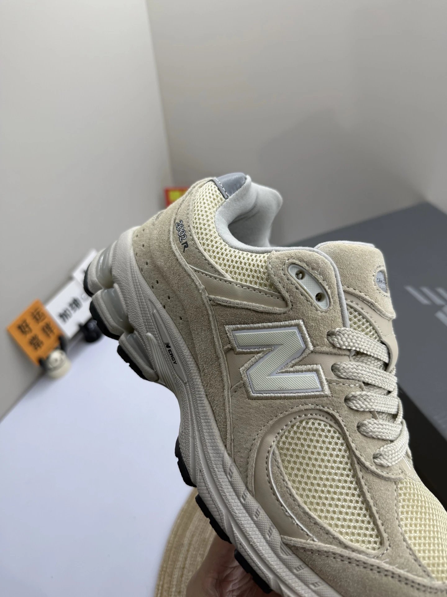 2002R Retro Mesh Suede Cushion Running Sneakers Warm Sand - Gallery Image 5 - Detailed View