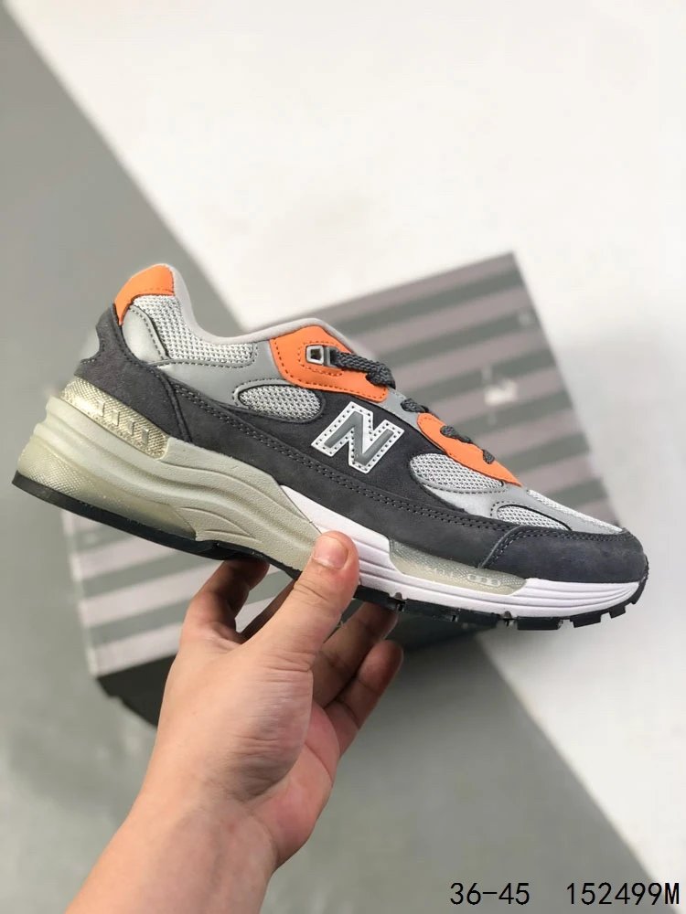 NB 992 Series Retro Running Shoes Suede Umber - Gallery Image 3 - Detailed View