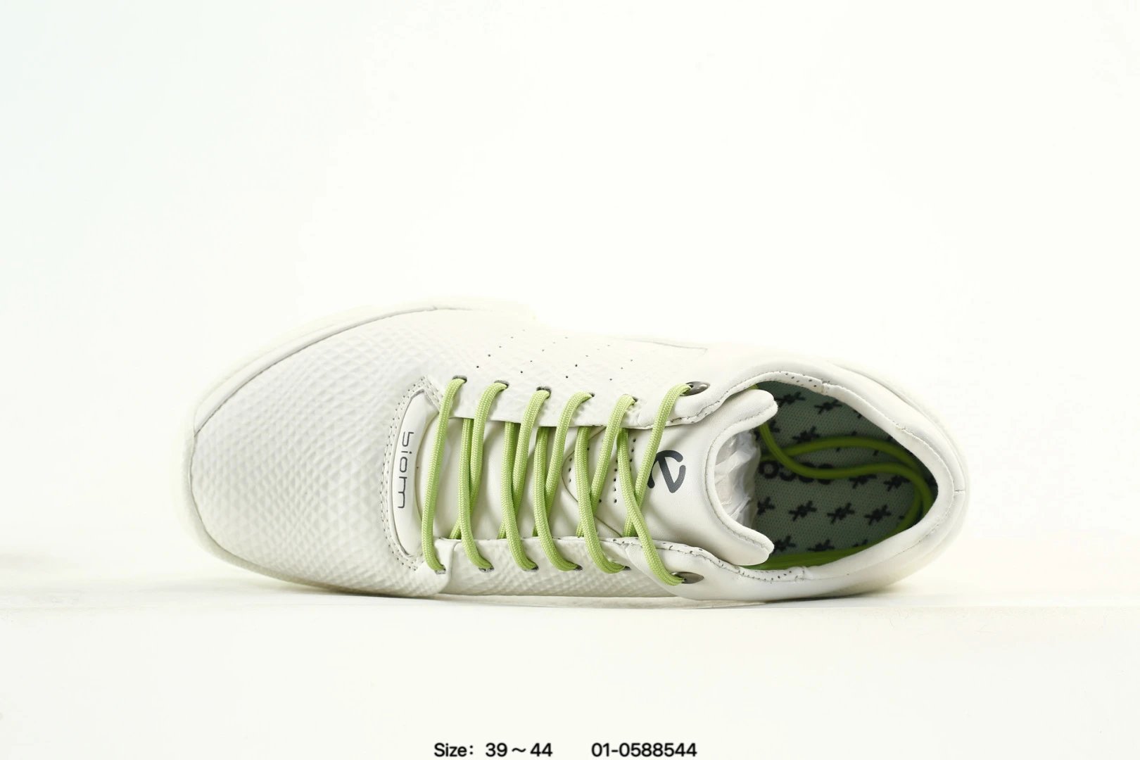 ECCO White Green Casual Sneakers - Gallery Image 7 - Detailed View