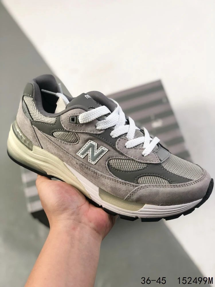 NB 992 Series Retro Running Shoes Athletic Sneakers - Alloy - Gallery Image 1 - Detailed View