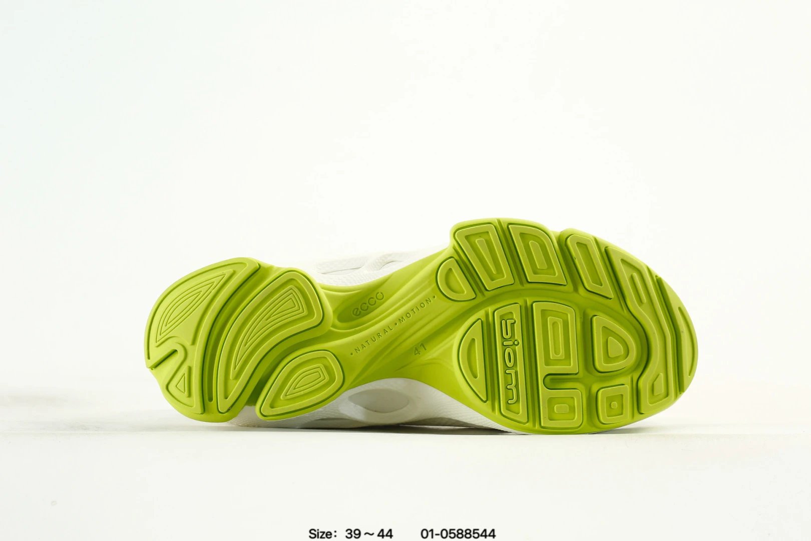 ECCO White Green Casual Sneakers - Gallery Image 5 - Detailed View