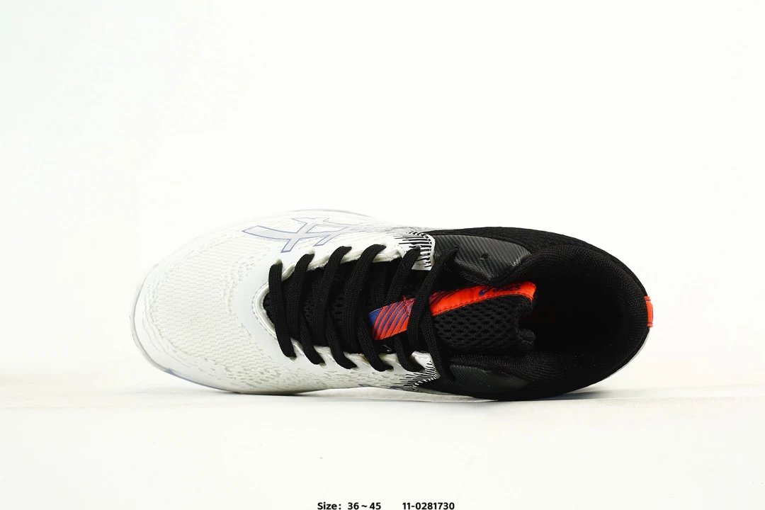 Asics V-SWIFT FF MT 4 Volleyball Shoes White Black - Gallery Image 4 - Detailed View