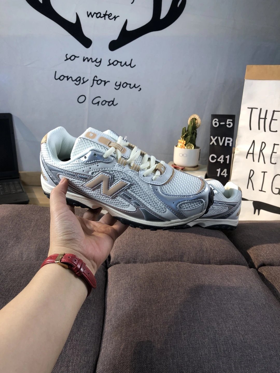 Retro Dad Running Shoes Oyster - Gallery Image 7 - Detailed View