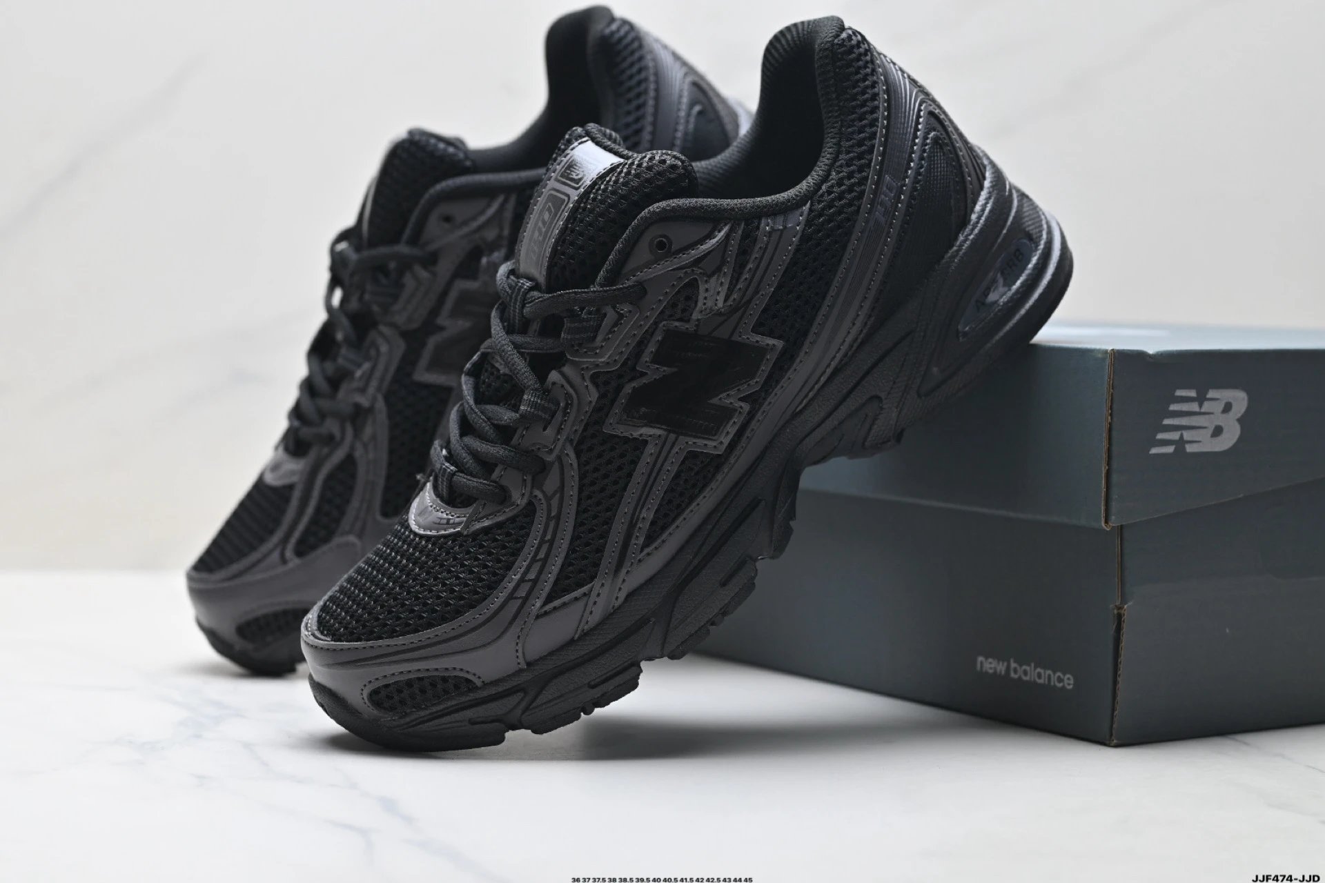 Retro Running Shoes Breathable Sneakers Onyx - Gallery Image 8 - Detailed View