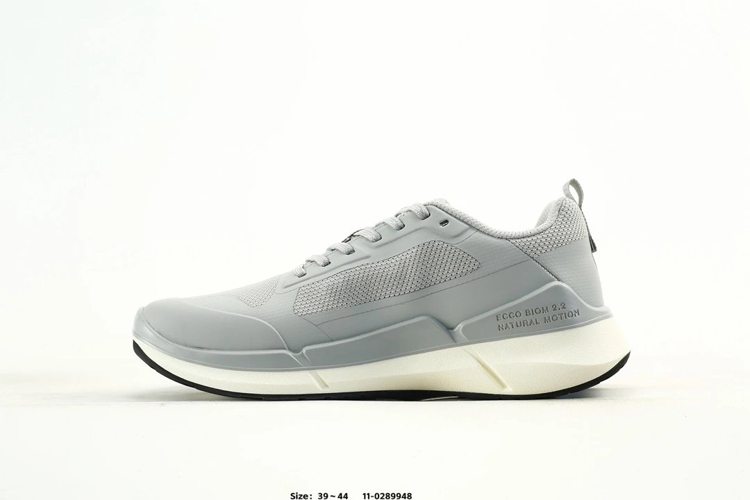 ECCO BIOM AEX Casual Sneakers Grey - Gallery Image 2 - Detailed View
