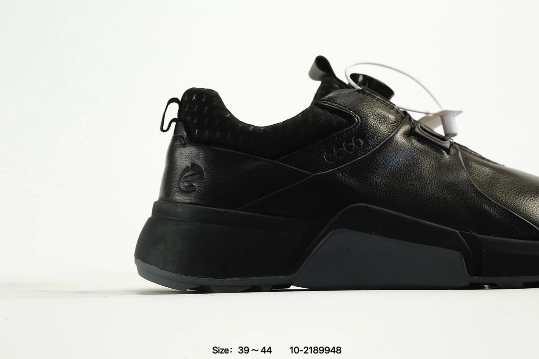 ECCO Leather Comfort Shoes Black - Gallery Image 3 - Detailed View