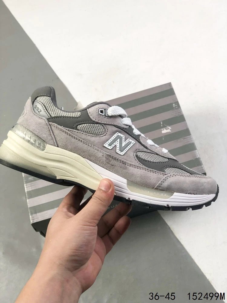NB 992 Series Retro Running Shoes Athletic Sneakers - Alloy - Gallery Image 3 - Detailed View