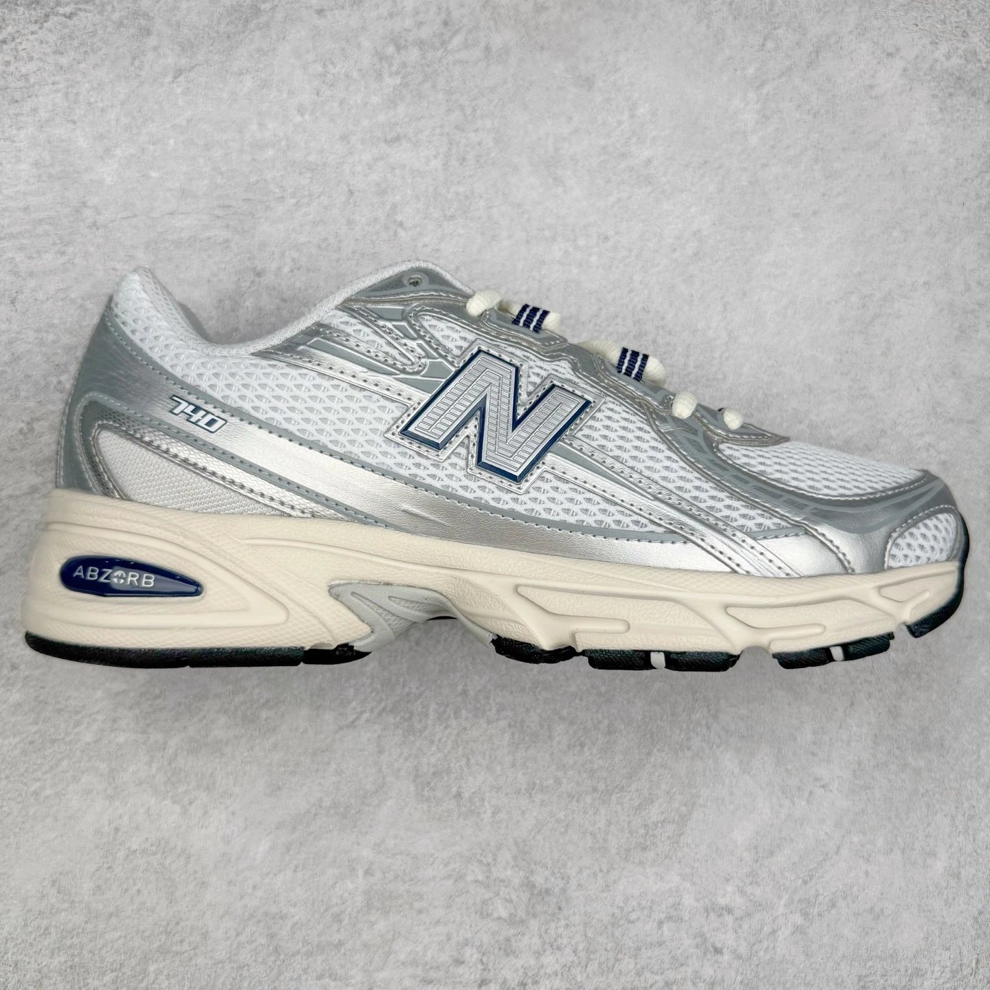 Retro Dad Sneakers Mesh Running Shoes Alabaster - Gallery Image 6 - Detailed View