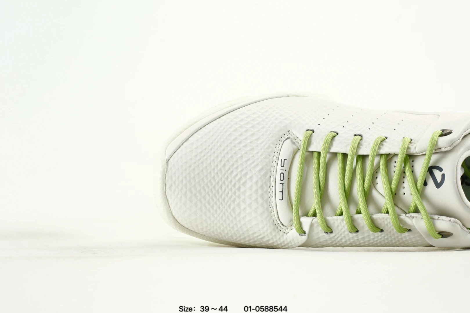 ECCO White Green Casual Sneakers - Gallery Image 6 - Detailed View