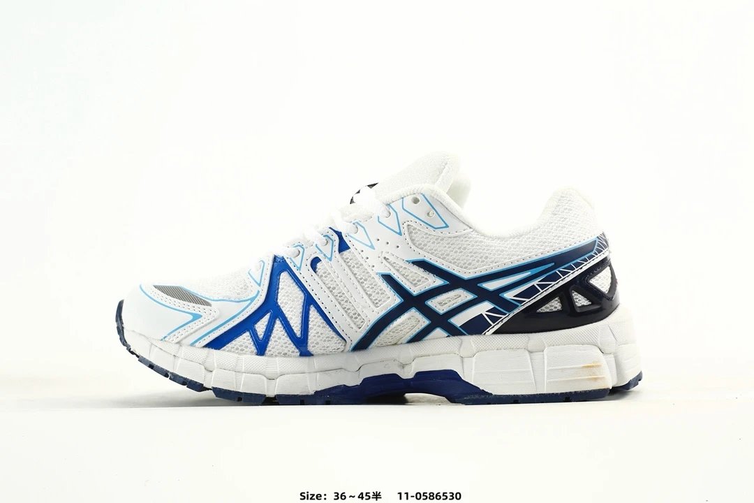 Asics Gel-Kayano 20 White Blue Running Shoes - Gallery Image 3 - Detailed View
