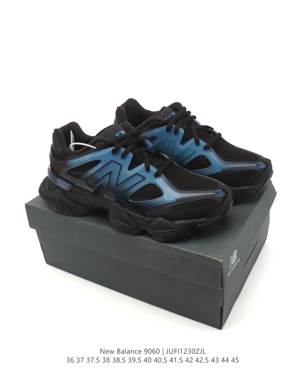 Athletic 9060 Running Shoes Unisex Obsidian - Gallery Image 1 - Detailed View