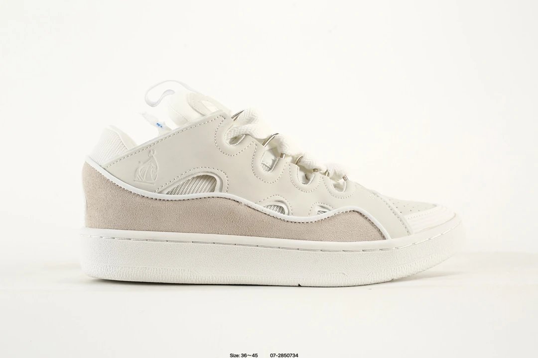 Unisex Chunky Leather Suede Curb Sneakers Dusty Rose - Gallery Image 4 - Detailed View