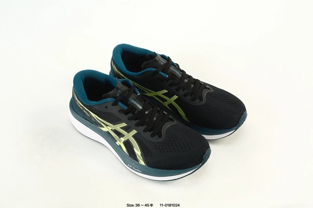 Asics Magic Speed 4 Running Shoes Black Green - Gallery Image 8 - Detailed View