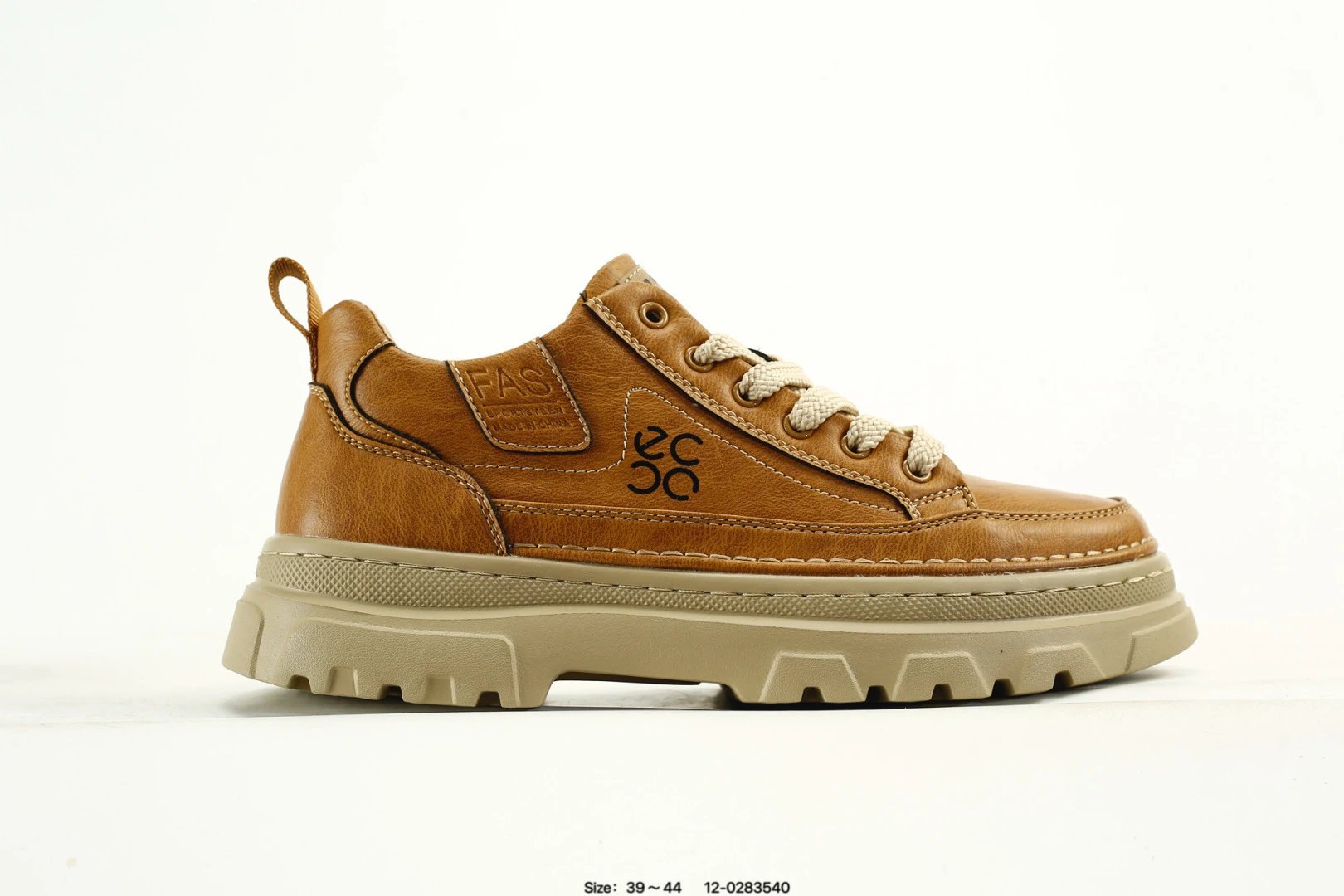 ECCO Chunky Leather Sneakers Multicolor - Gallery Image 1 - Detailed View