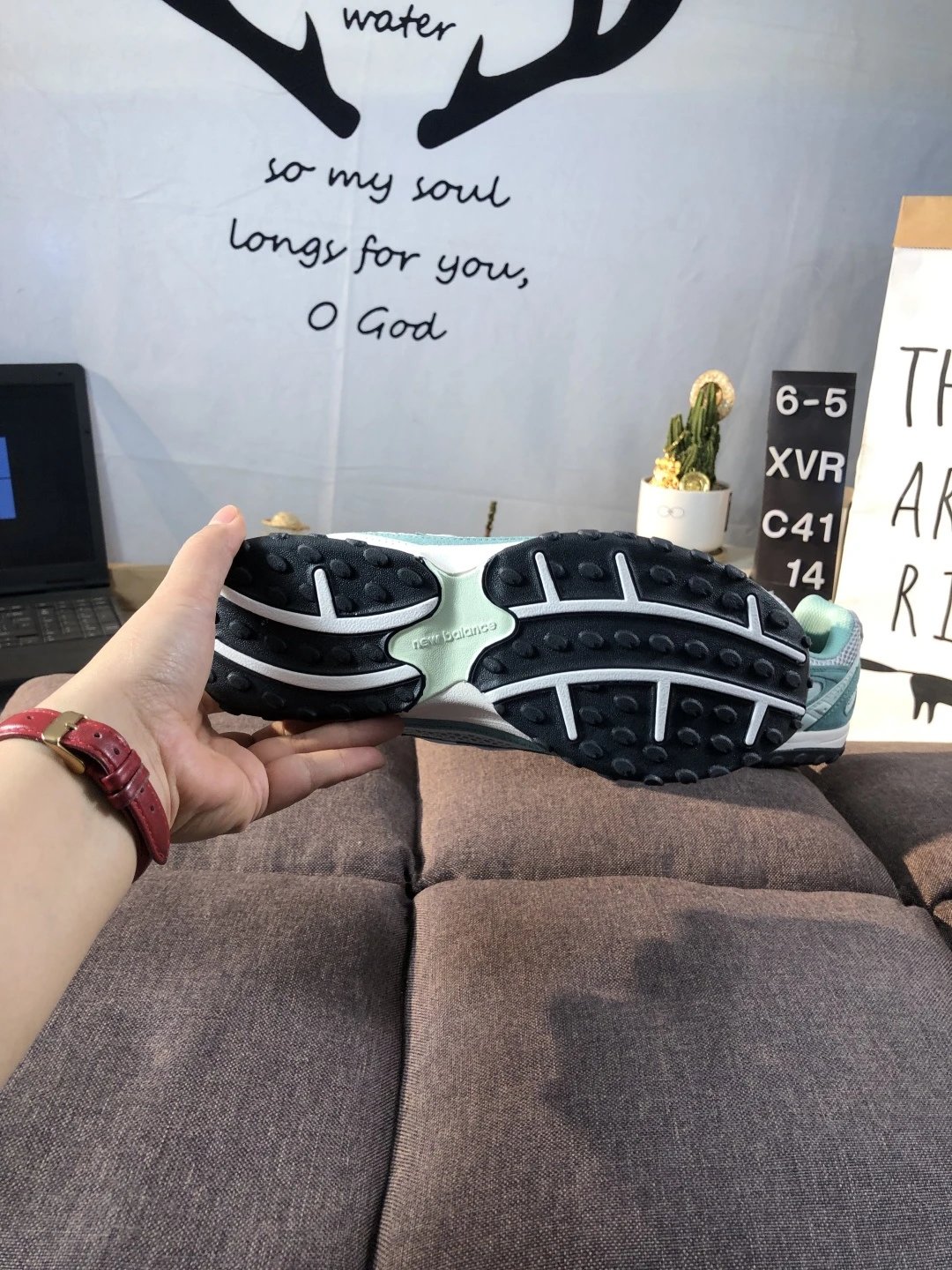 Retro Running Dad Shoes Teal - Gallery Image 9 - Detailed View