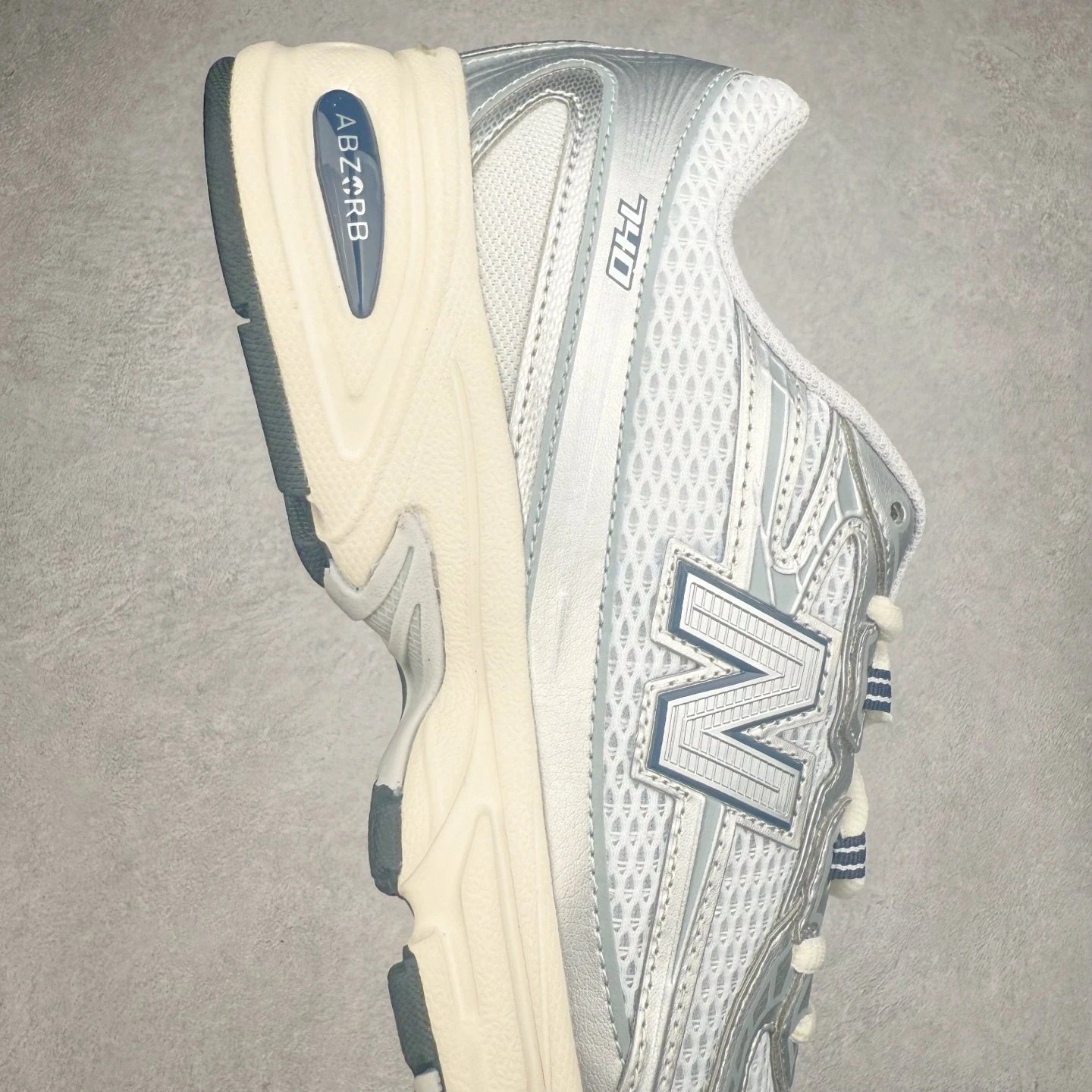 Retro Dad Sneakers Running Shoes Silver - Gallery Image 6 - Detailed View