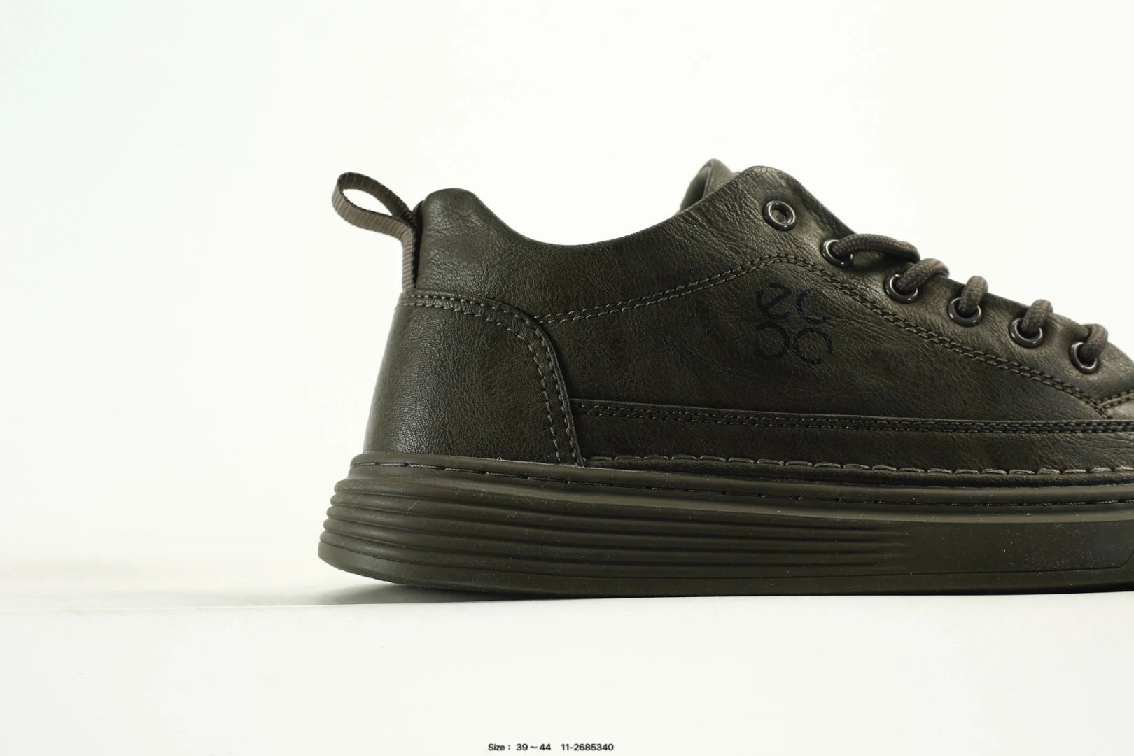 ECCO Thick Sole Casual Shoes Dark Olive - Gallery Image 2 - Detailed View