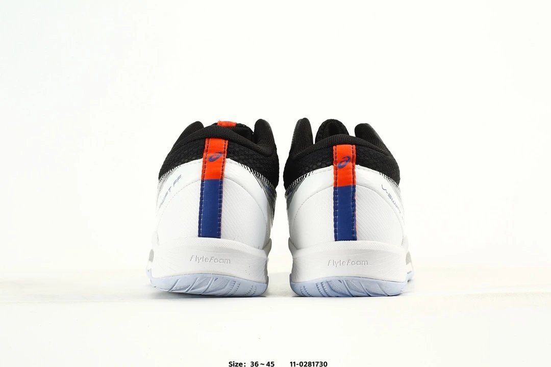 Asics V-SWIFT FF MT 4 Volleyball Shoes White Black - Gallery Image 7 - Detailed View