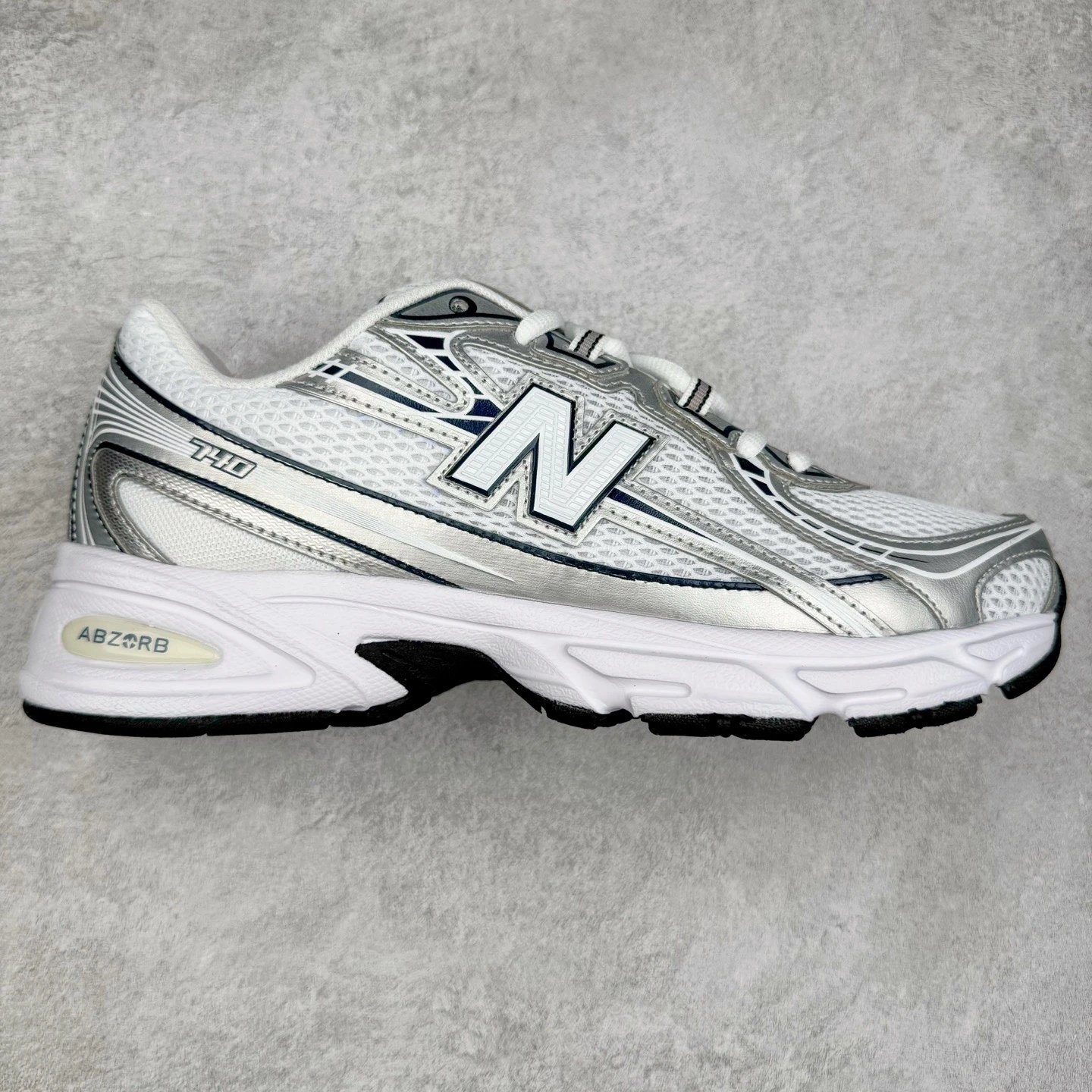 Retro Dad Sneakers Mesh Running Shoes Alabaster - Gallery Image 3 - Detailed View